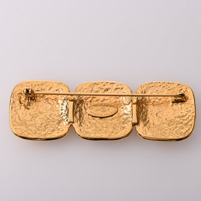 Triple Coco Brooch Gold