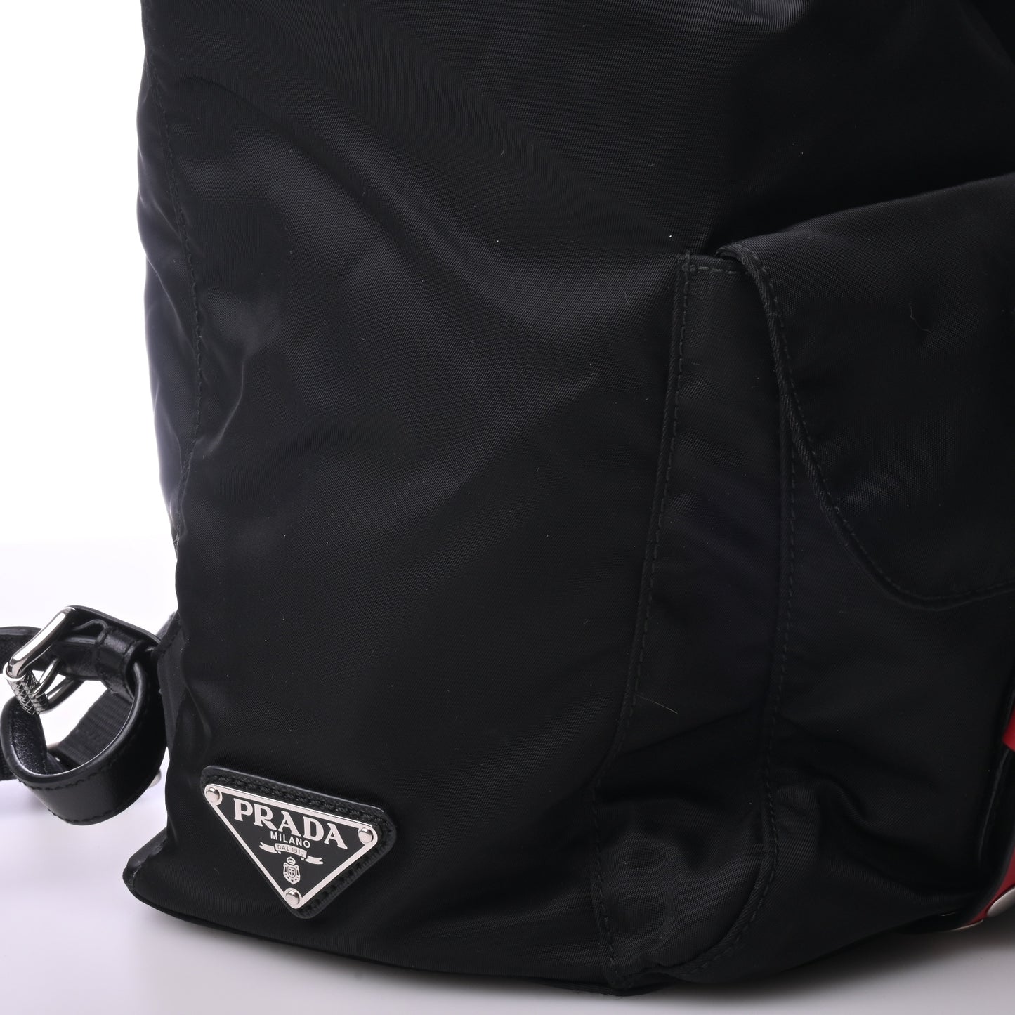 Nylon backpack black