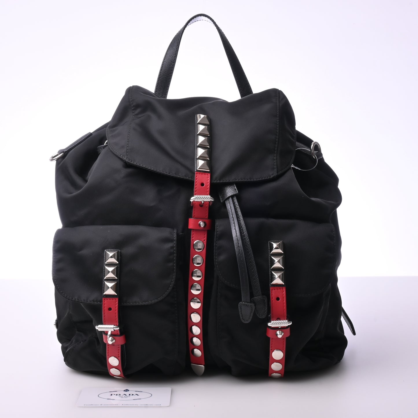 Nylon backpack black