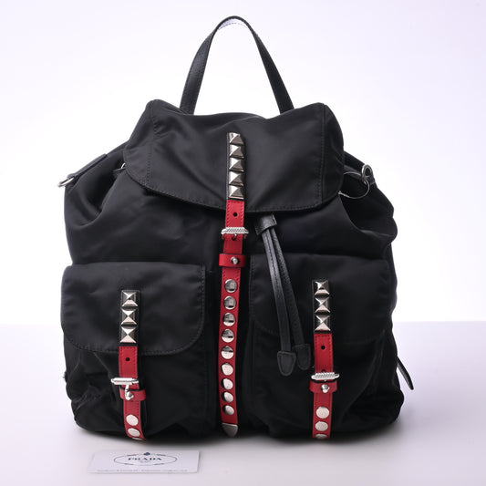 Nylon backpack black