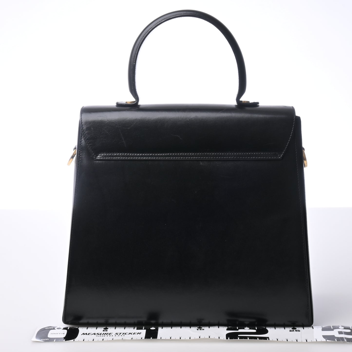 Gancini Leather 2WAY Shoulder Bag Black