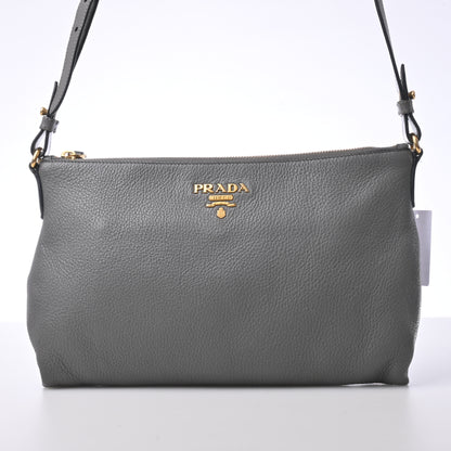 Leather Shoulder Bag Grey