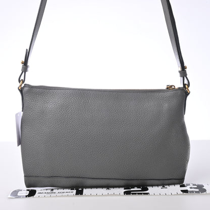 Leather Shoulder Bag Grey