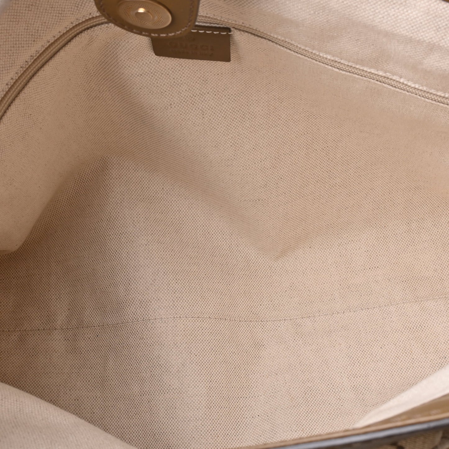 GG Canvas Tote Khaki