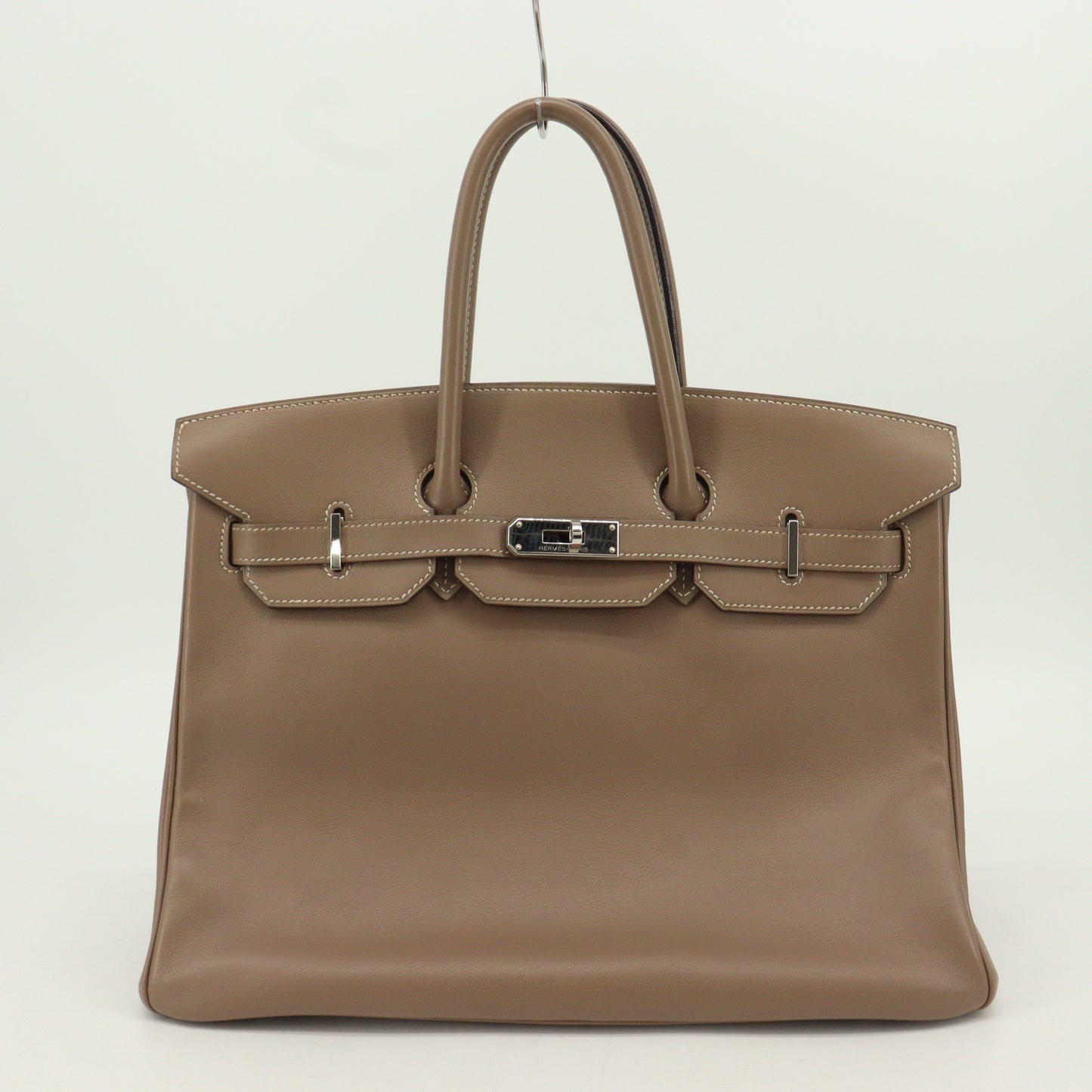 Swift Birkin 35 Etoupe SV hardware K engraved