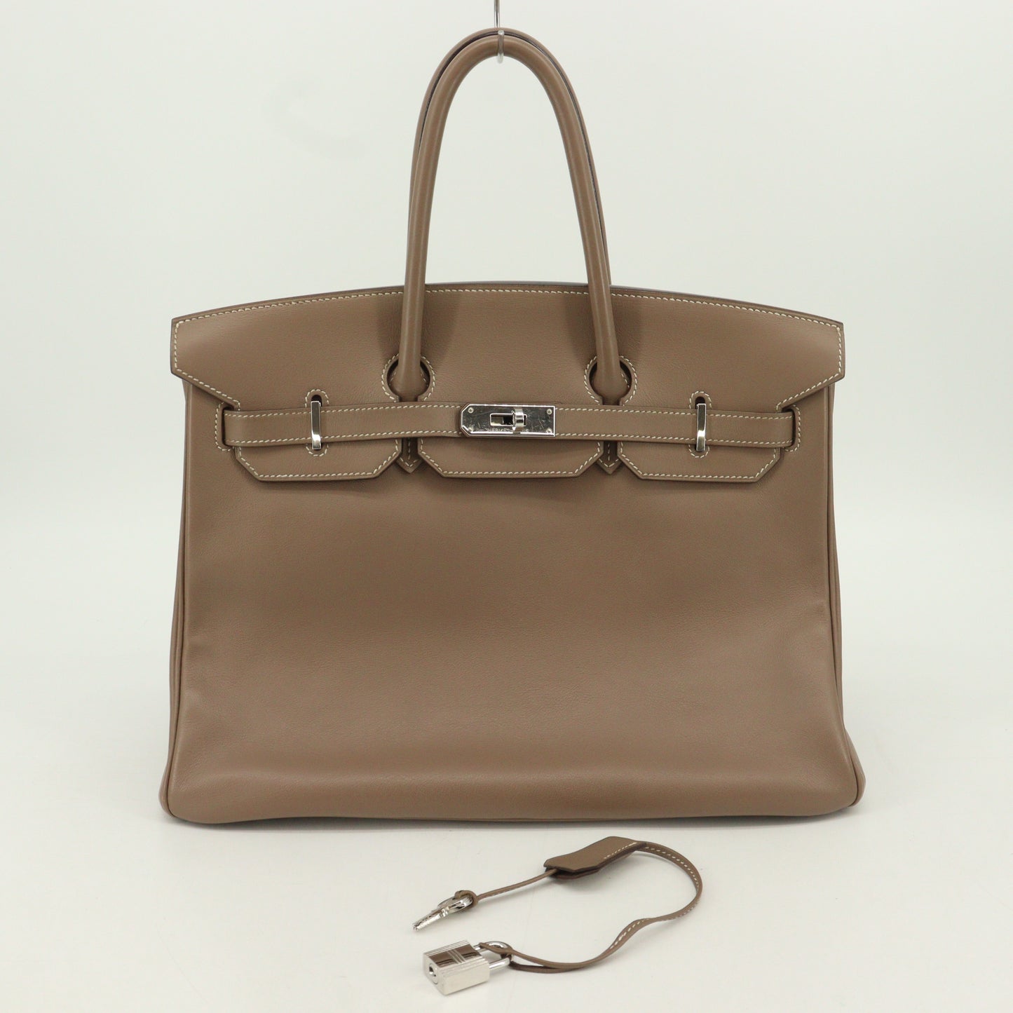 Swift Birkin 35 Etoupe SV hardware K engraved