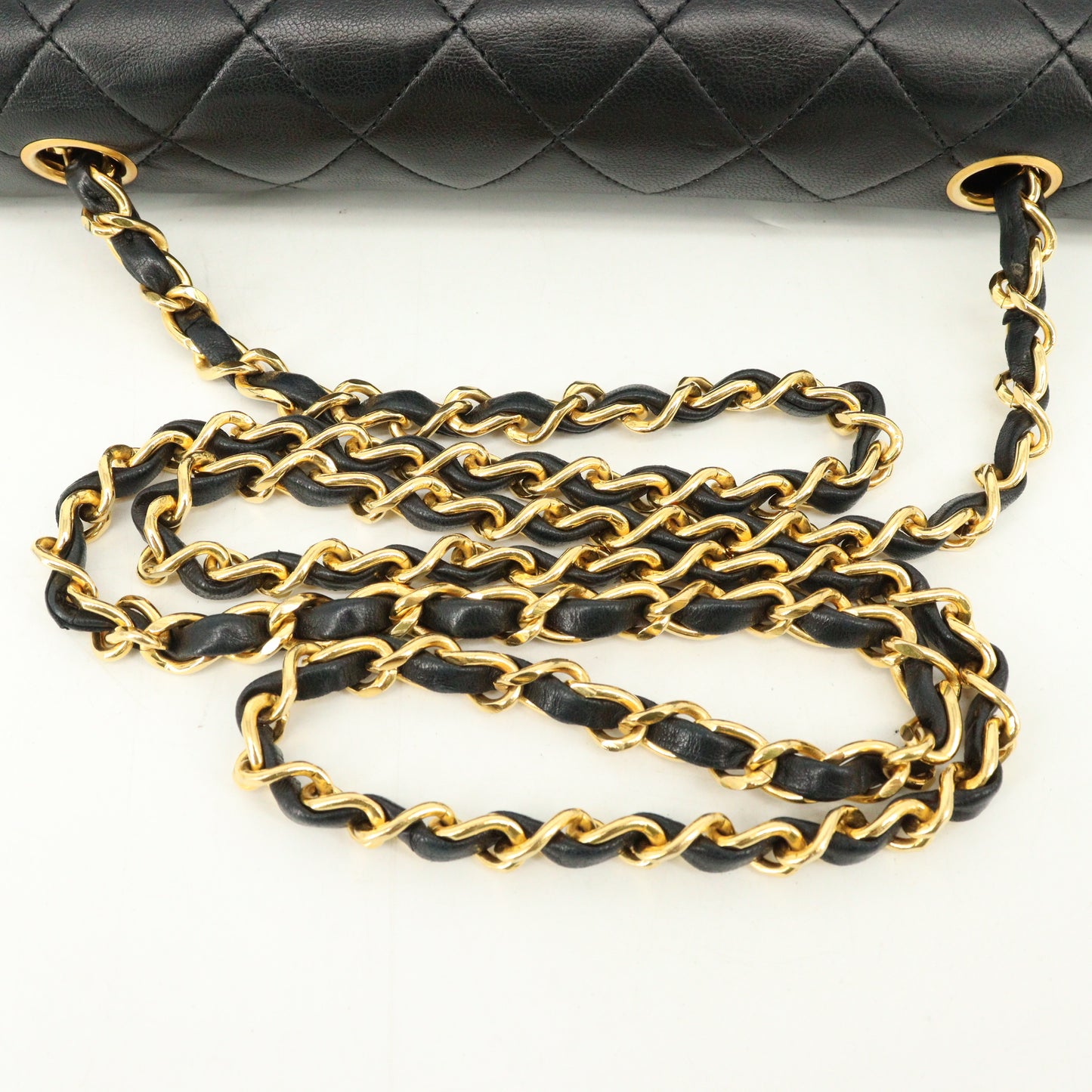 Lambskin full flap matelassé chain shoulder G metal fittings Series1