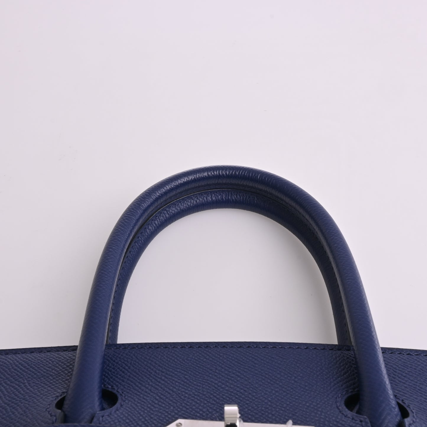 Epsom Birkin 30 handbag, navy, silver hardware, X stamp