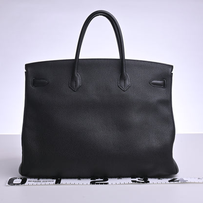 Togo Birkin 40 handbag, black, G hardware, A stamp