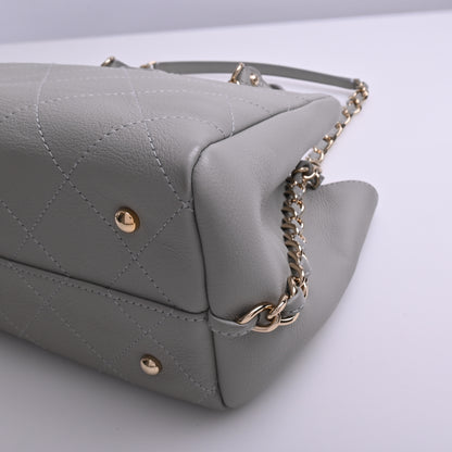 Leather 2WAY Handbag Grey 27 Series