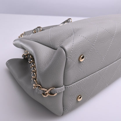 Leather 2WAY Handbag Grey 27 Series