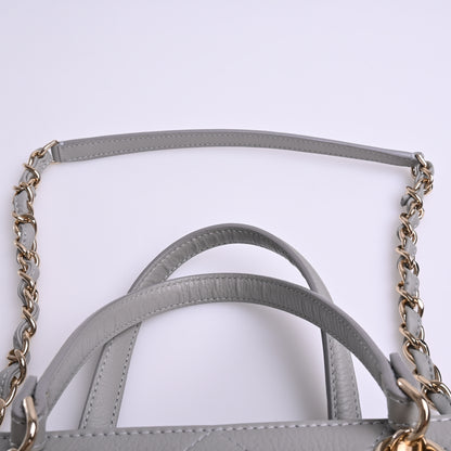 Leather 2WAY Handbag Grey 27 Series