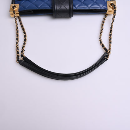 Lamb Chain Tote Navy 23 Series