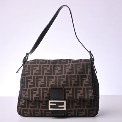 Zucca canvas one shoulder bag brown