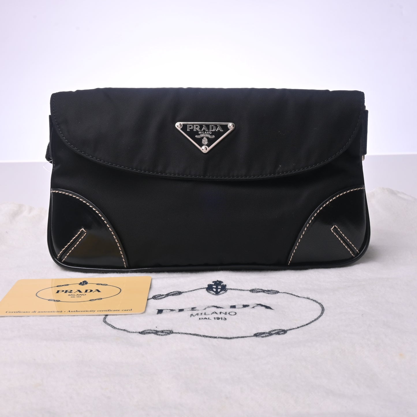 Nylon Waist Bag Black