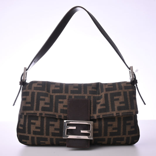 Zucca nylon mamma one shoulder bag brown