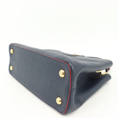 Taurillon Capucines MM Navy IC Chip