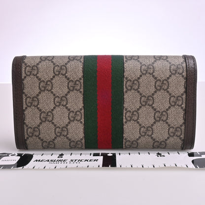 Ophidia GG Supreme canvas long wallet