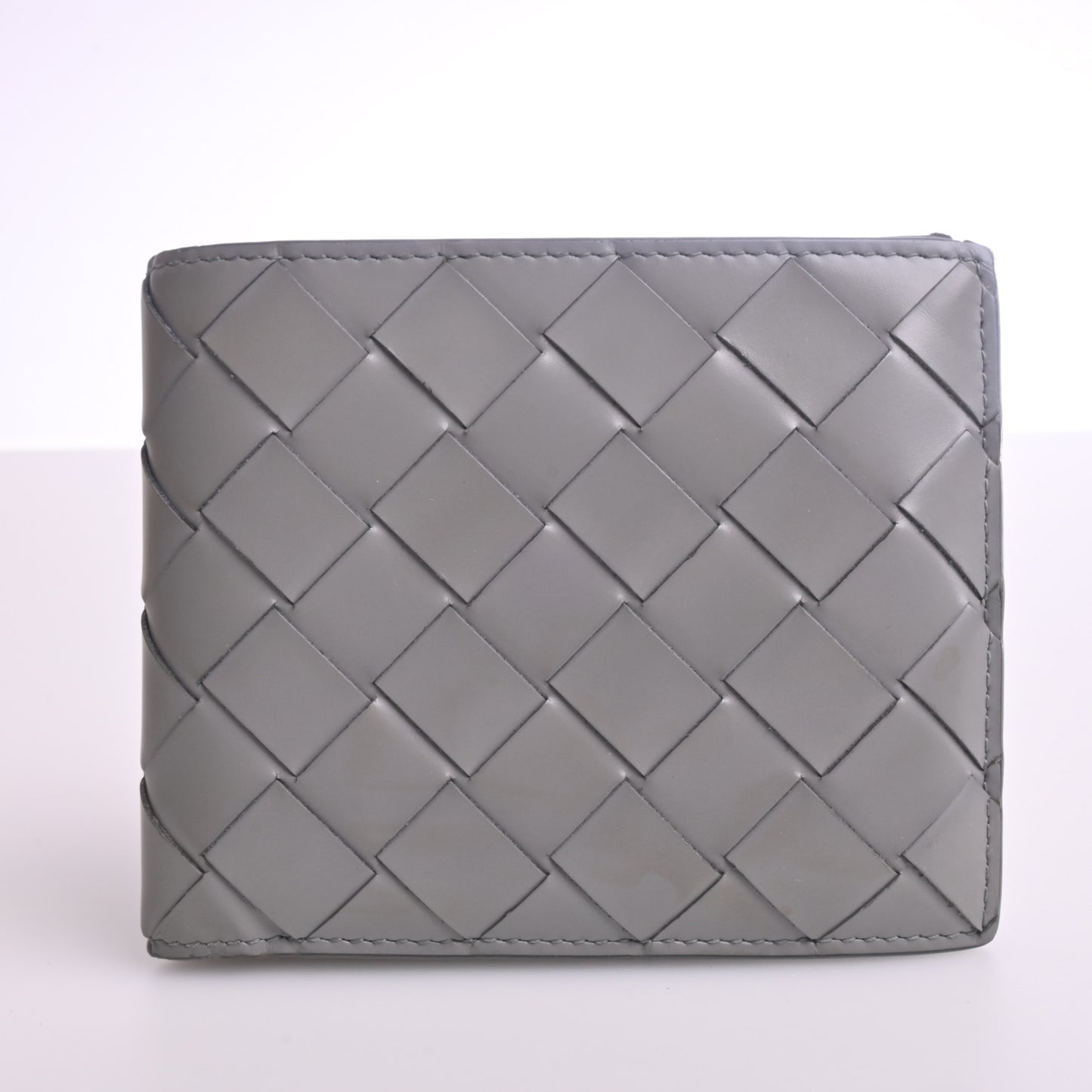 Intre Leather Bi-Fold Wallet Grey