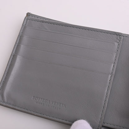 Intre Leather Bi-Fold Wallet Grey