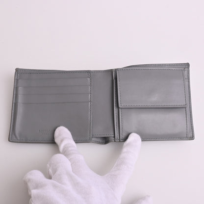 Intre Leather Bi-Fold Wallet Grey