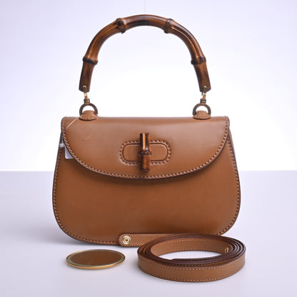 Bamboo Leather 2WAY Shoulder Bag