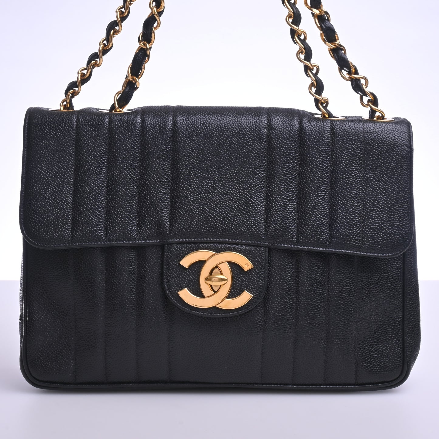 Caviar Mademoiselle W Chain Shoulder Black G Metal Fittings Series 2