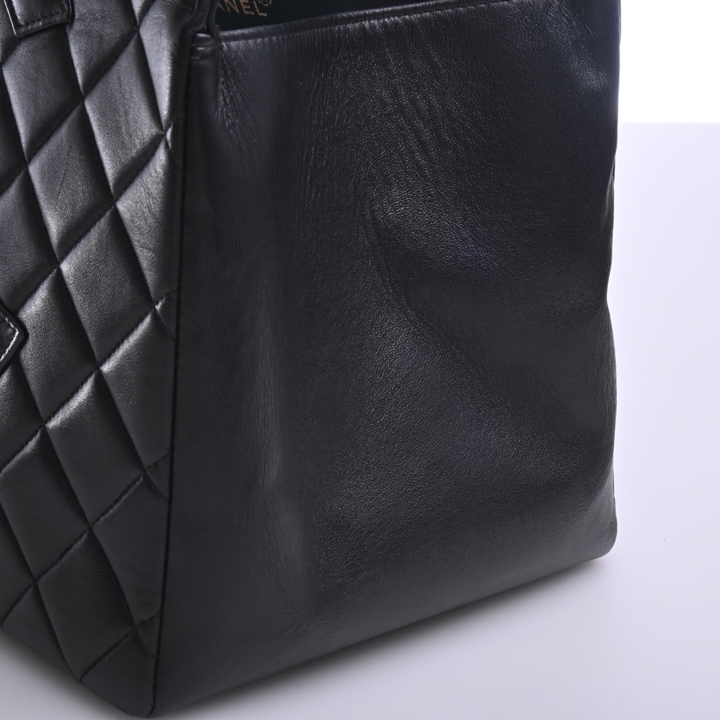 Lambskin Matelasse Decacoco Chain Tote Black G Metal Fittings Series 7