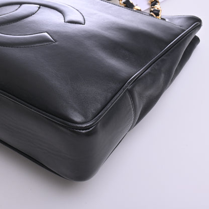 Lambskin Chain Tote Black G Metal Fittings Series2