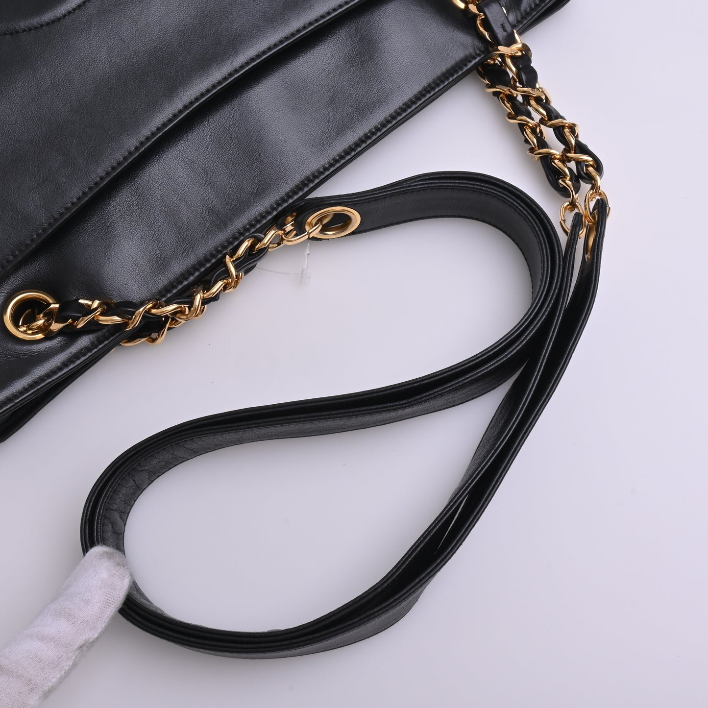 Lambskin Chain Tote Black G Metal Fittings Series2