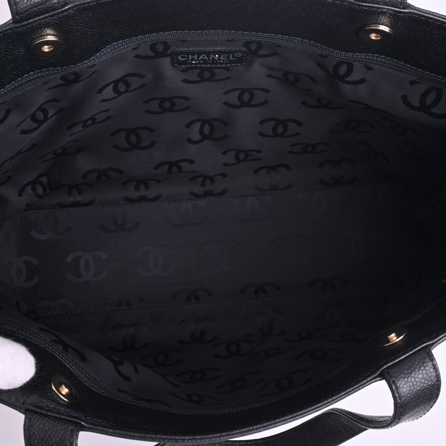 Caviar Tote Black G Metal Fittings Series 7