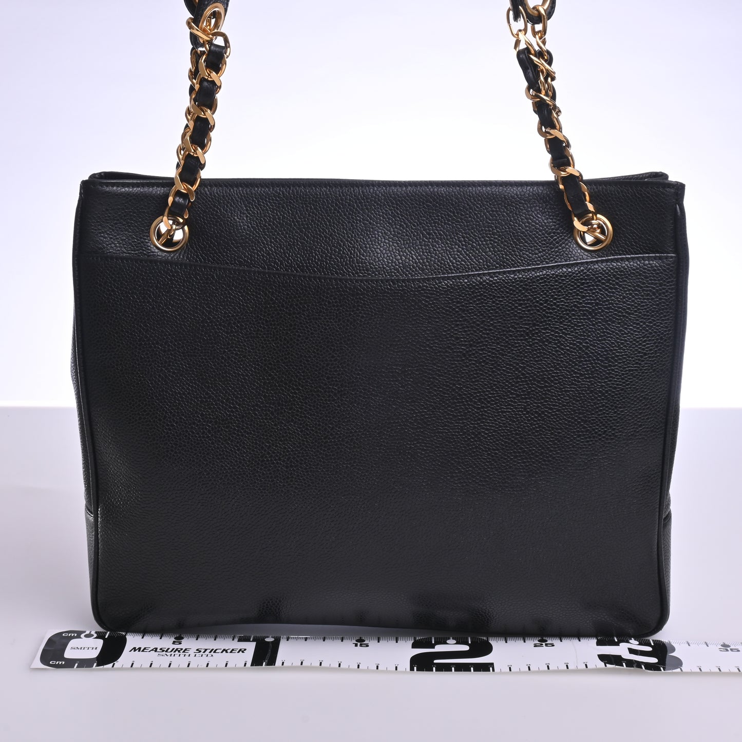 Caviar Coco Mark Chain Tote Black G Metal Fittings Series2