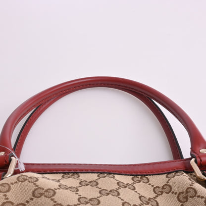 GG Canvas Tote Brown