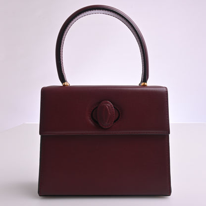 Leather Must Mini Hand Bordeaux