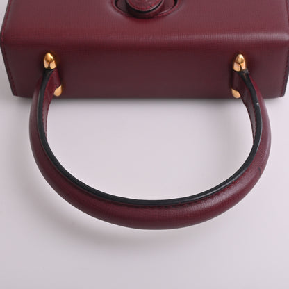 Leather Must Mini Hand Bordeaux