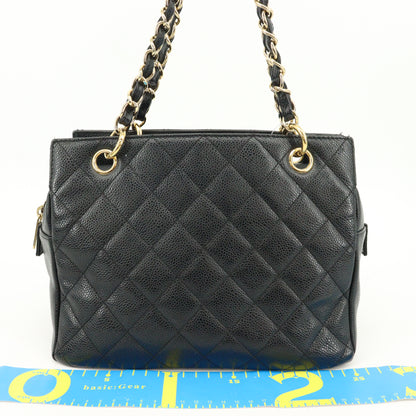 Caviar Skin Matelasse Tote Black G Hardware 11th Series