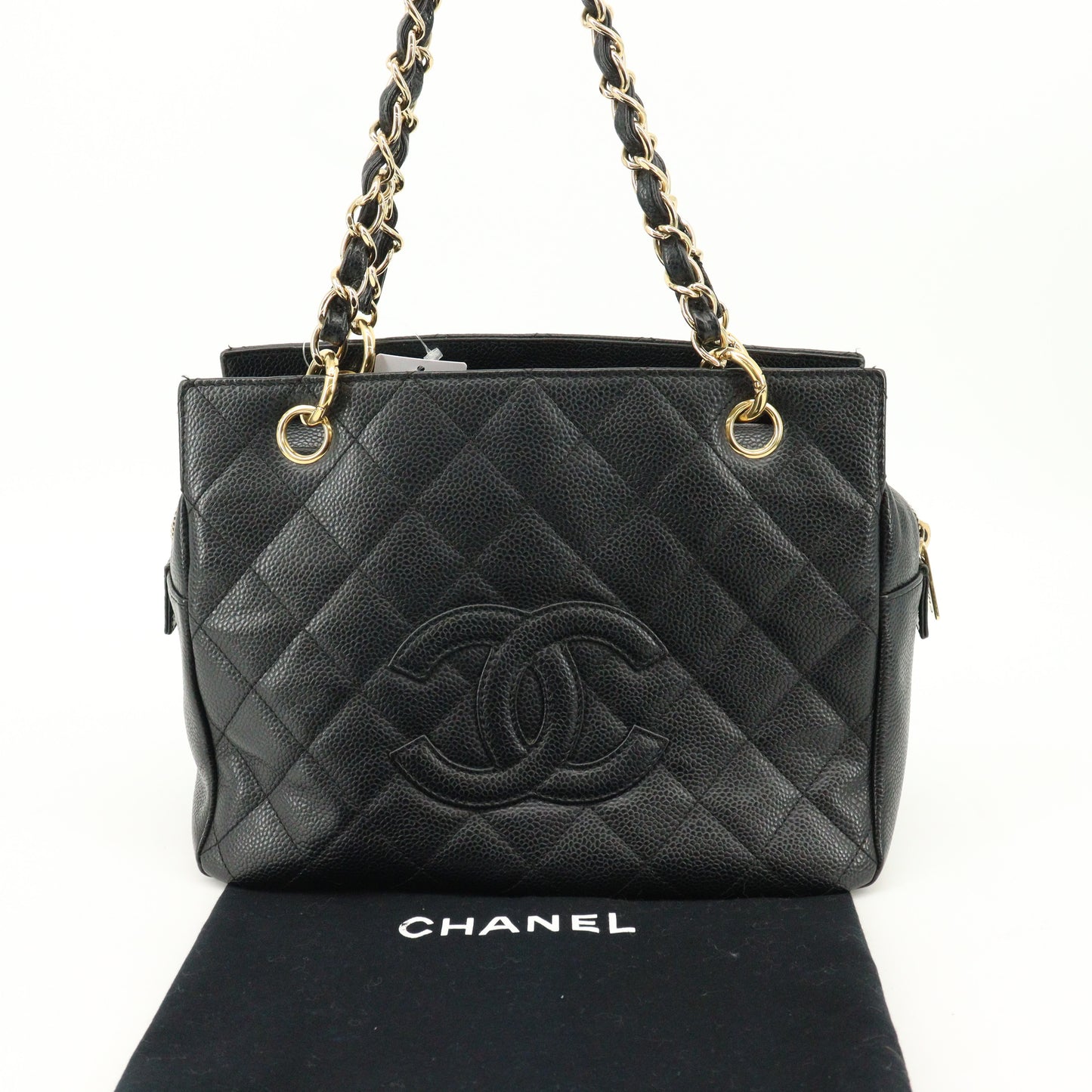 Caviar Skin Matelasse Tote Black G Hardware 11th Series