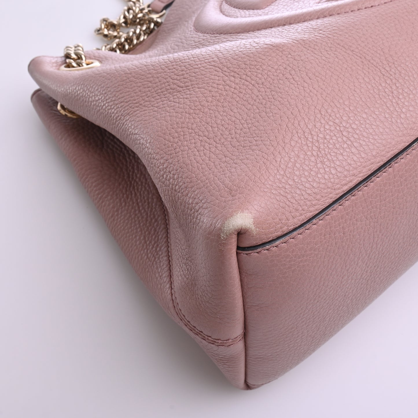 Leather Soho 2WAY Shoulder Bag Pink