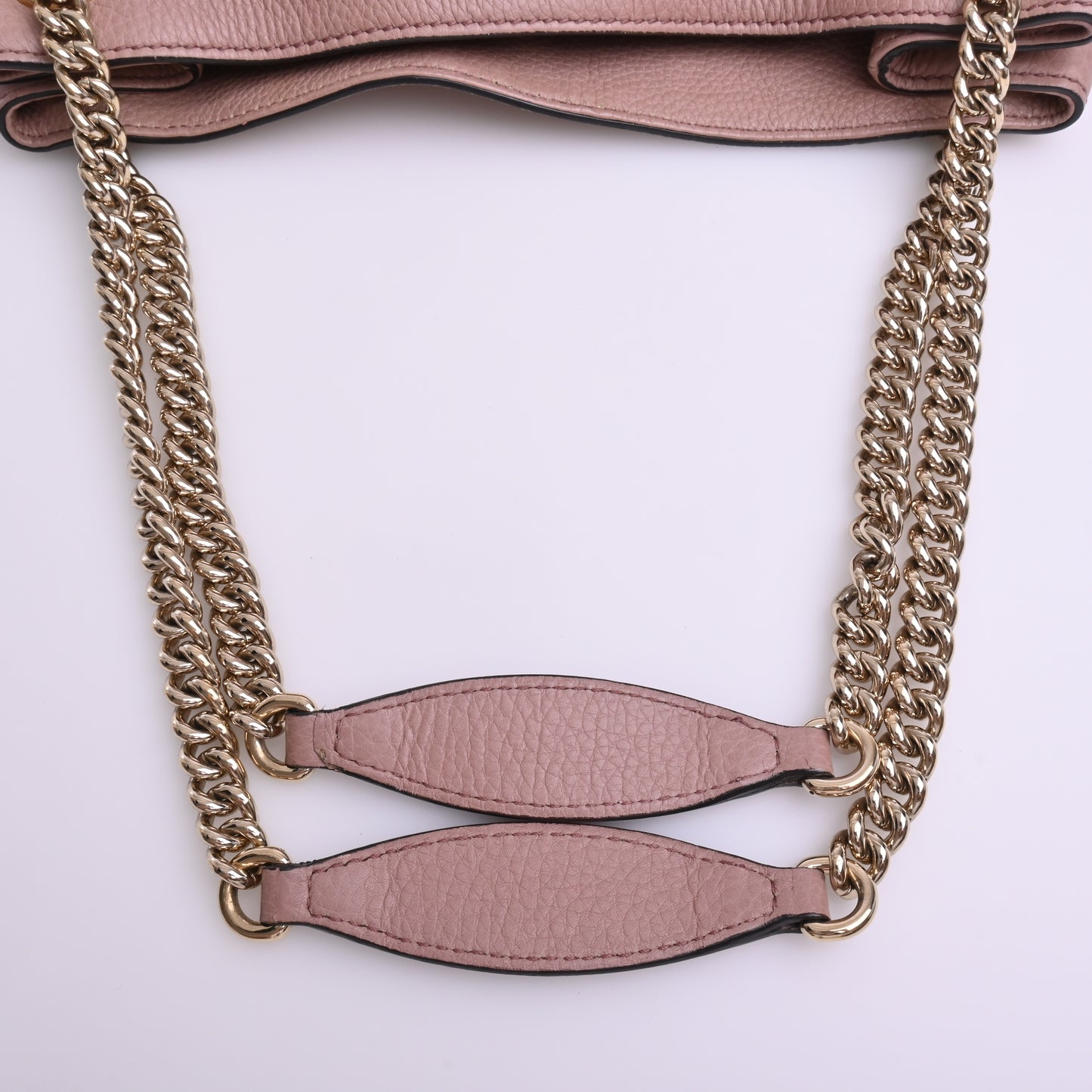 Leather Soho 2WAY Shoulder Bag Pink