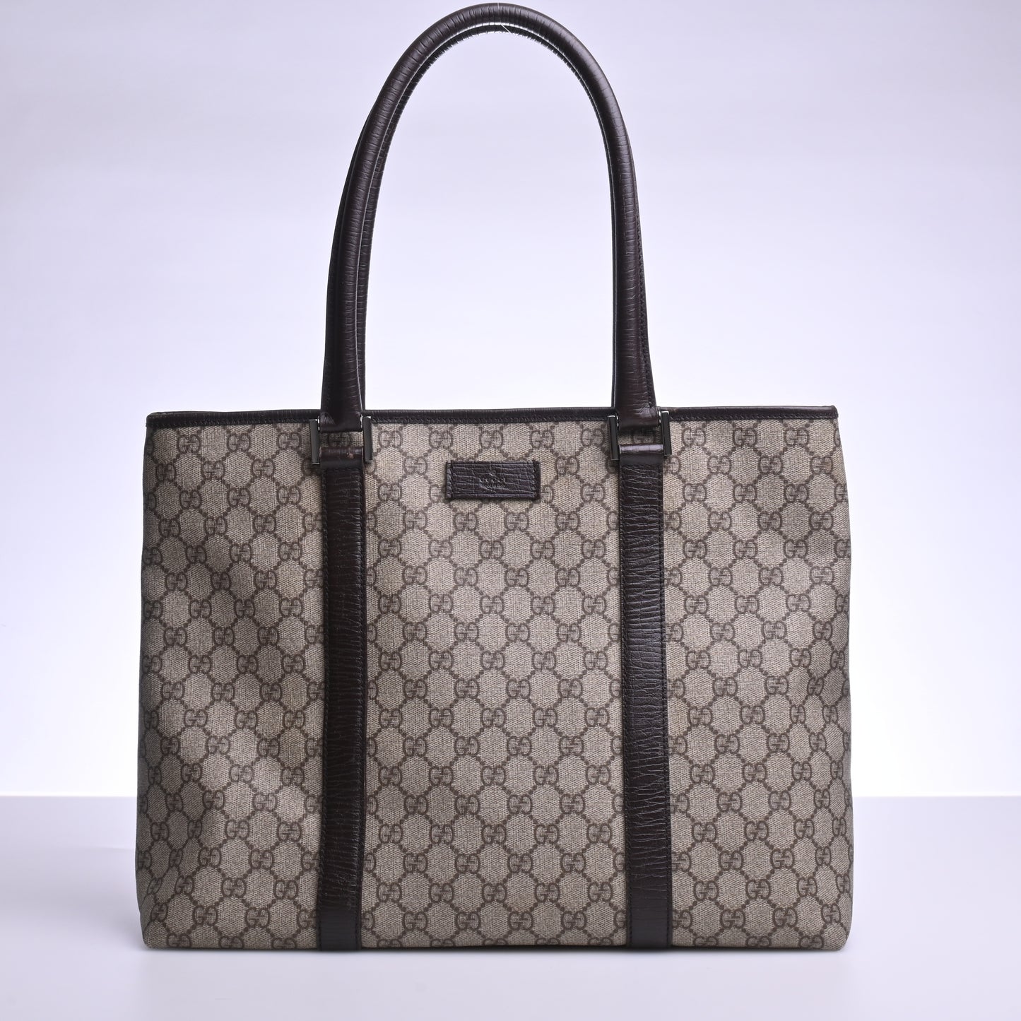 GG Supreme Leather Tote Brown 204991