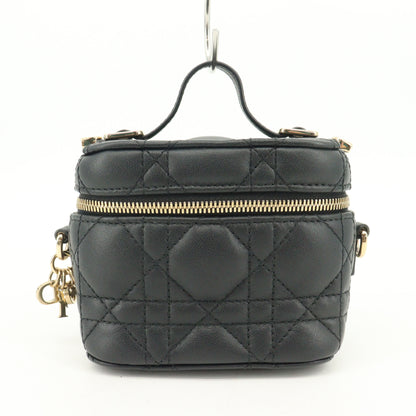 Lady Dior Mini Vanity in Lambskin with G Hardware, Black