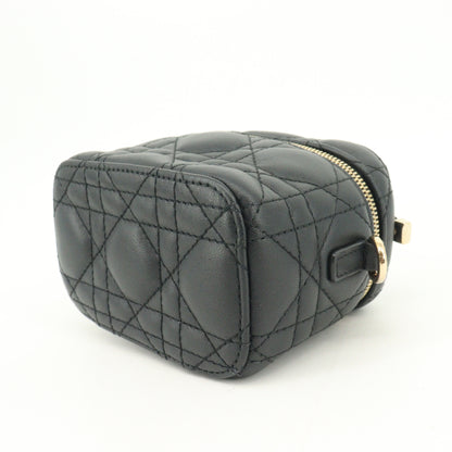 Lady Dior Mini Vanity in Lambskin with G Hardware, Black