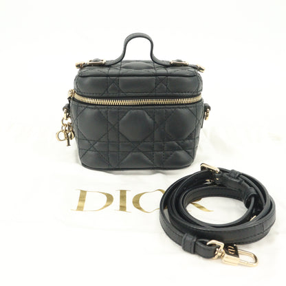 Lady Dior Mini Vanity in Lambskin with G Hardware, Black