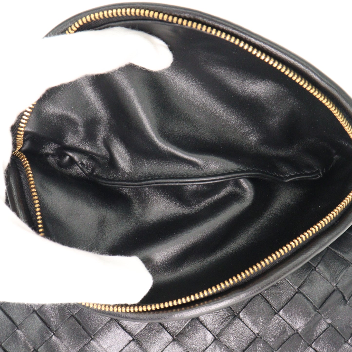 Leather Intrecciato Shoulder Bag