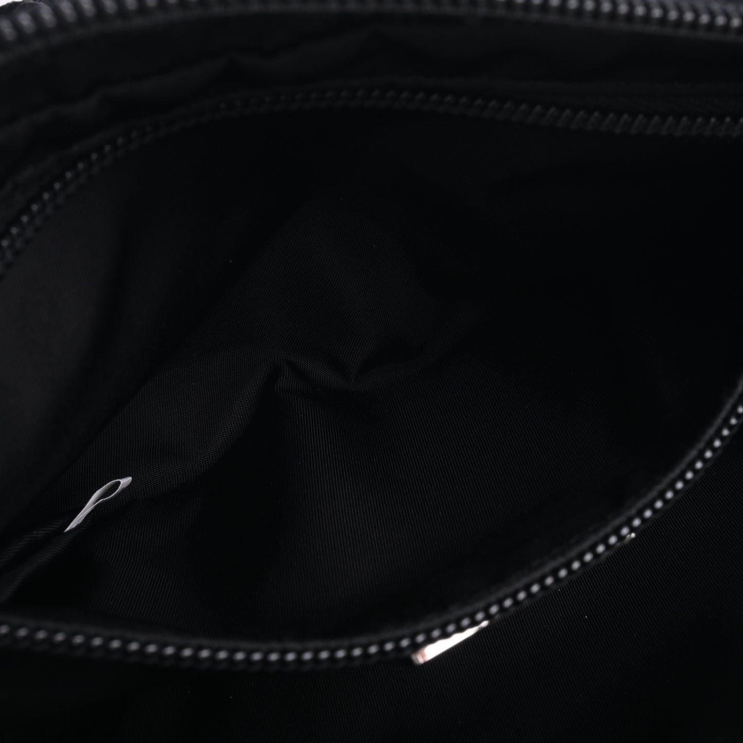 Nylon waist shoulder bag black