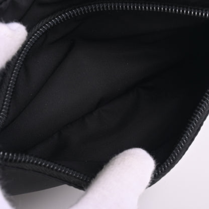 Nylon waist shoulder bag black