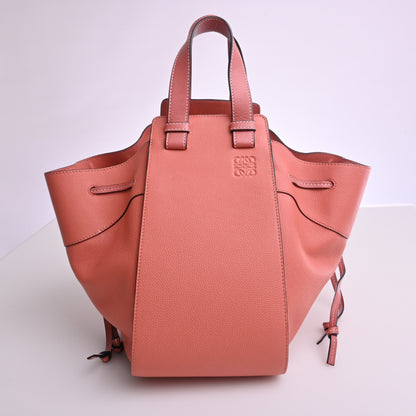 Leather Hammock Shoulder Bag Pink