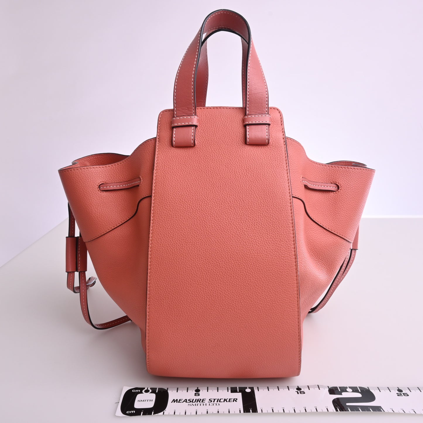 Leather Hammock Shoulder Bag Pink