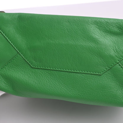 Paper Mini Leather 2WAY Handbag Green