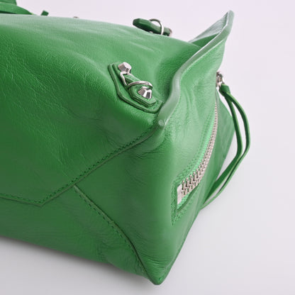 Paper Mini Leather 2WAY Handbag Green